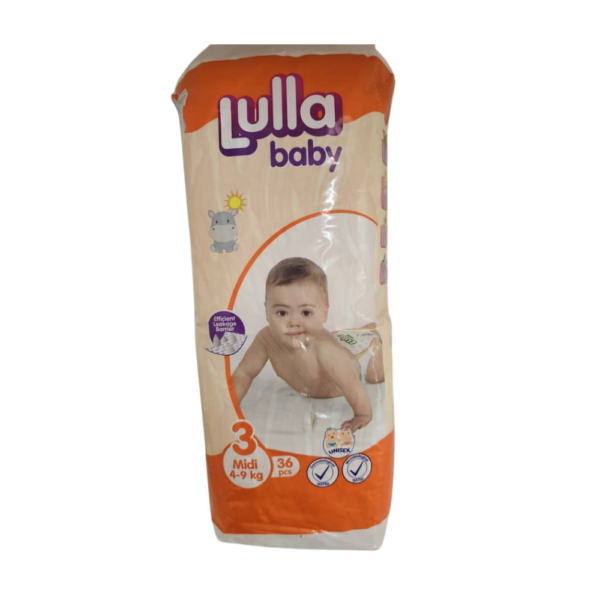 Pañales (Culeros) desechables para bebé 3ra etapa (4 a 9kg) paq 36u